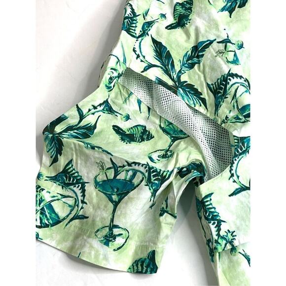 Columbia Trollers Best Martini Green Vented Fishing‎ Outdoor PFG Shirt MEDIUM - Picture 7 of 10